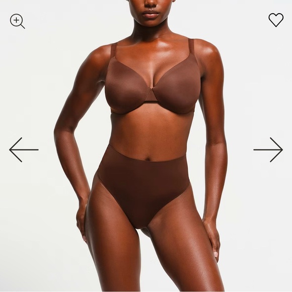 SKIMS Smoothing Intimates Full Coverage Lightly Lined Bra in a Size 38B in Cocoa - Picture 2 of 9